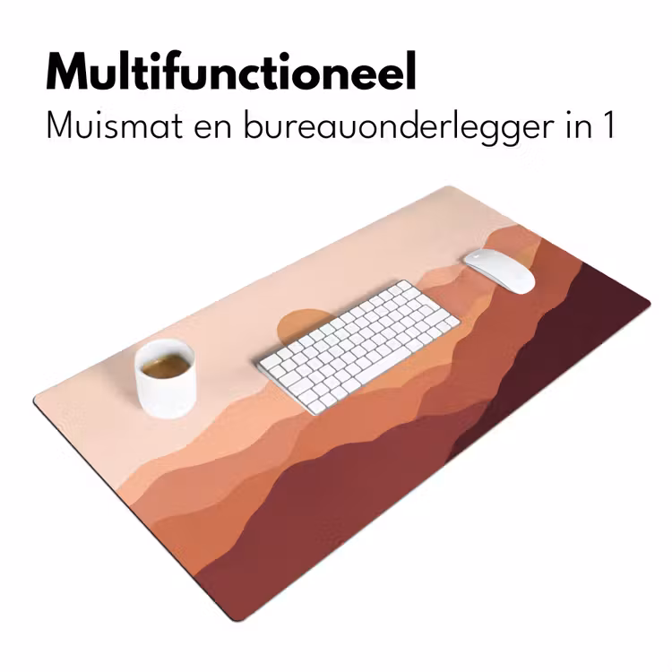 Bureau onderlegger - Natuur - Heuvels - Abstract - Modern - Oranje — 7