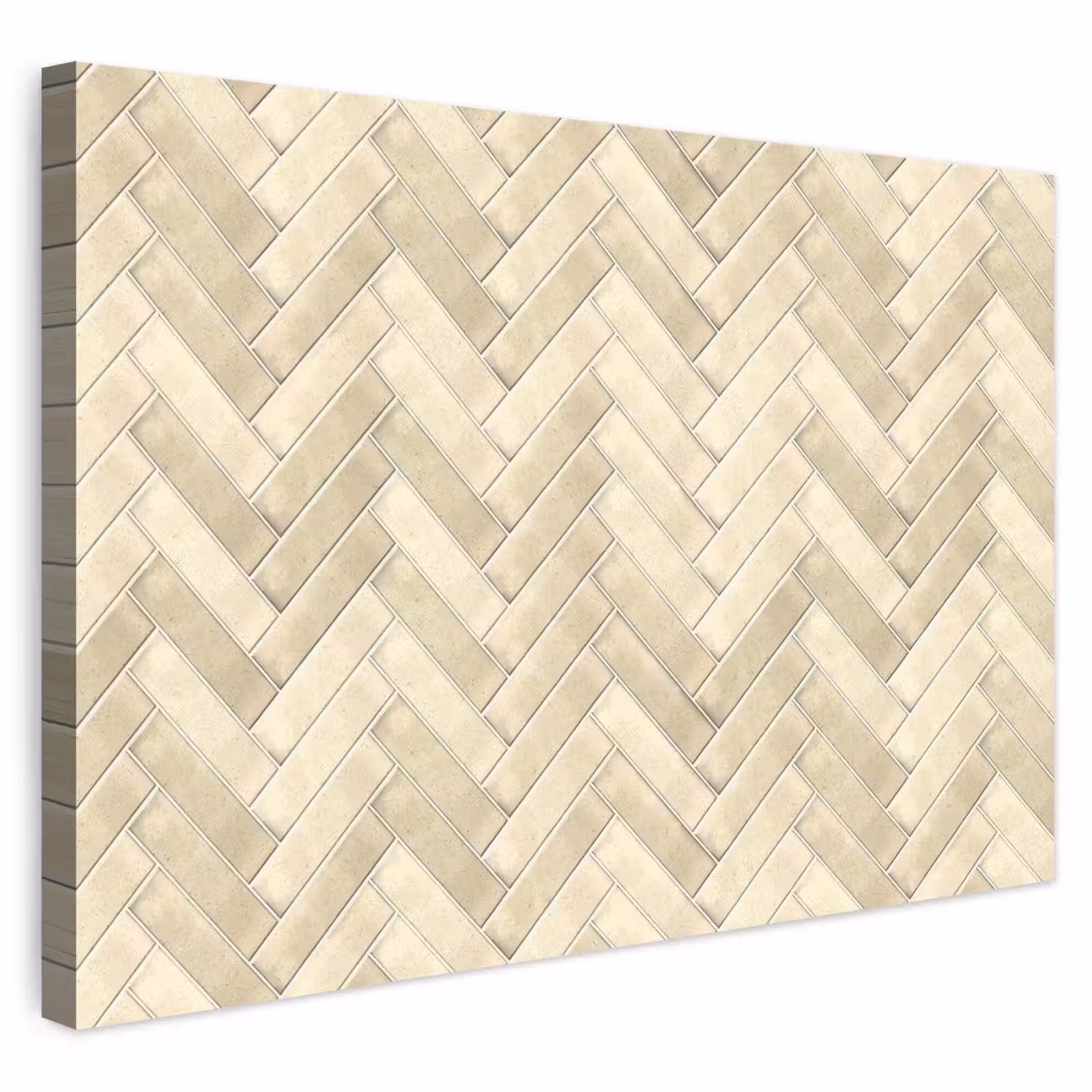 Buiten canvas - Visgraat - Wandtegel - Licht Beige — 1