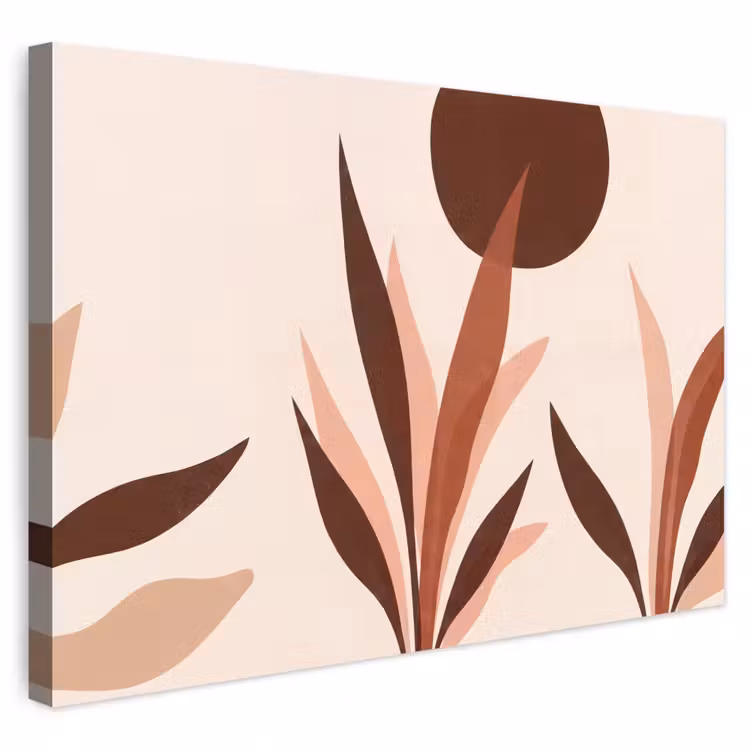 Buiten canvas - Planten - Abstract - Natuur - Bruin — 1