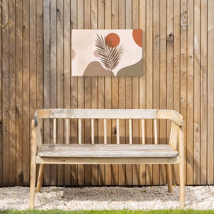 Buiten canvas - Planten - Bladeren - Abstract - Modern - Beige — 3