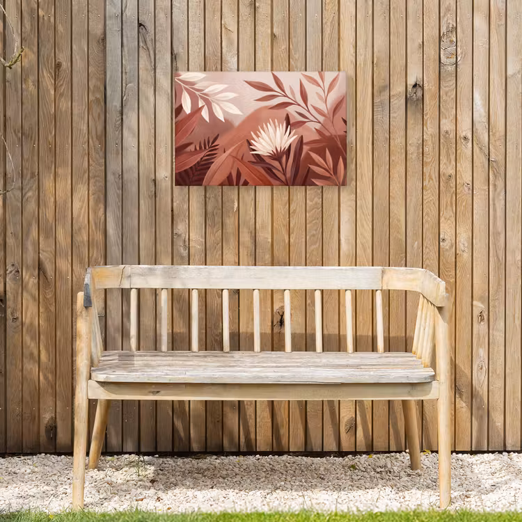 Buiten canvas - Planten - Bladeren - Botanisch - Modern - Bruin — 3