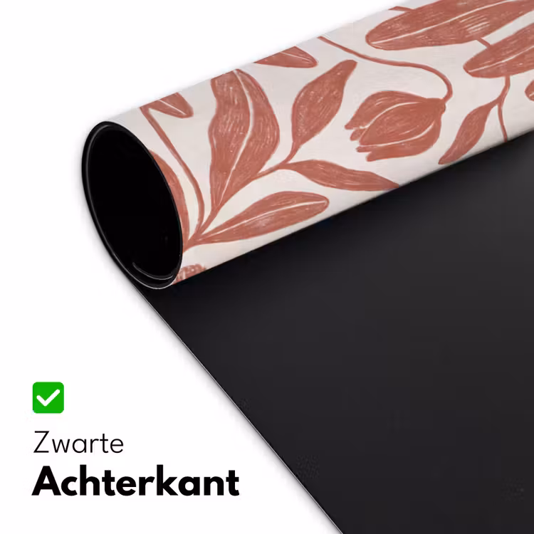 Bureau onderlegger - Bloemen - Patroon - Modern - Natuur - Bruin — 5
