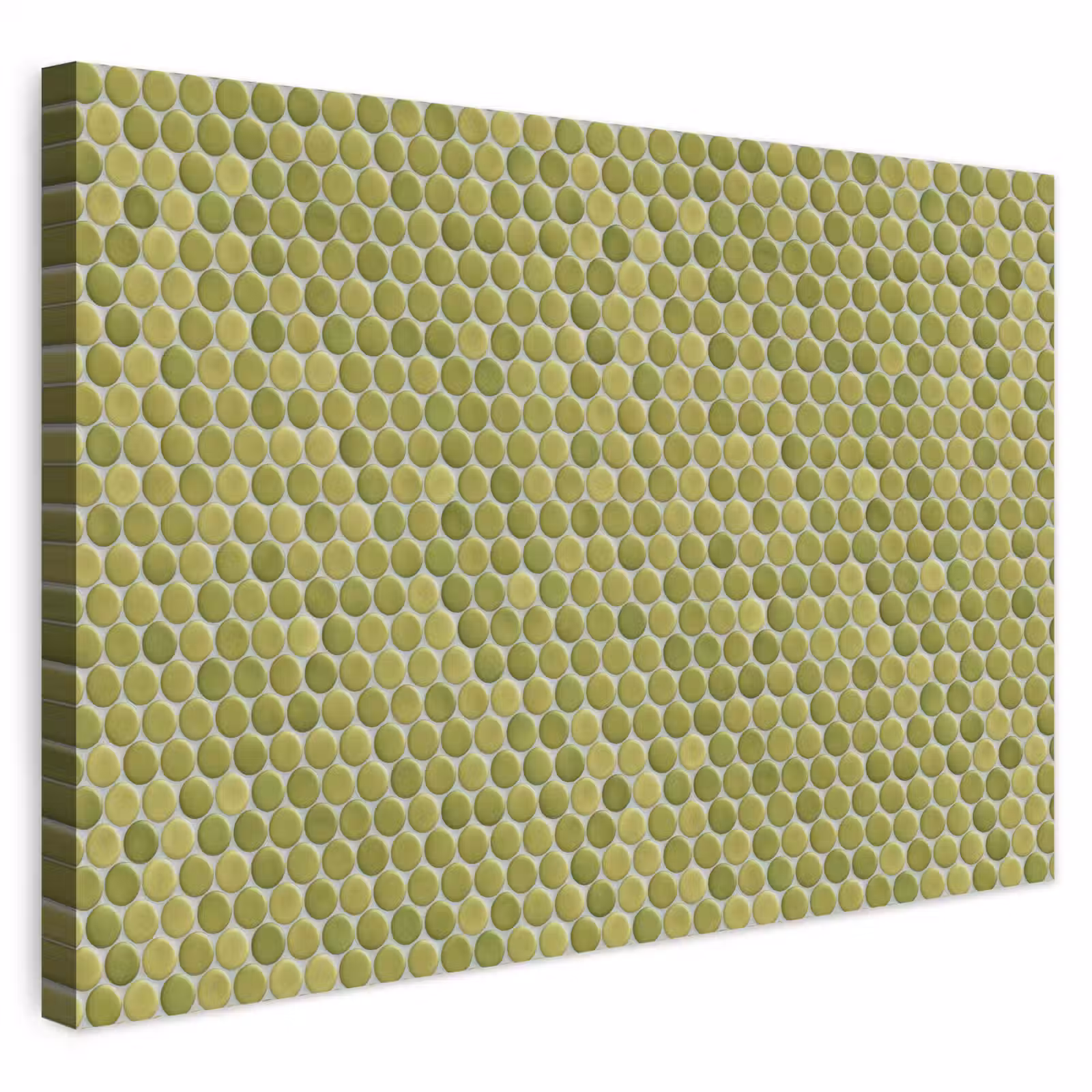 Buiten canvas - Penny - Mozaïek - Olijfgroen — 1