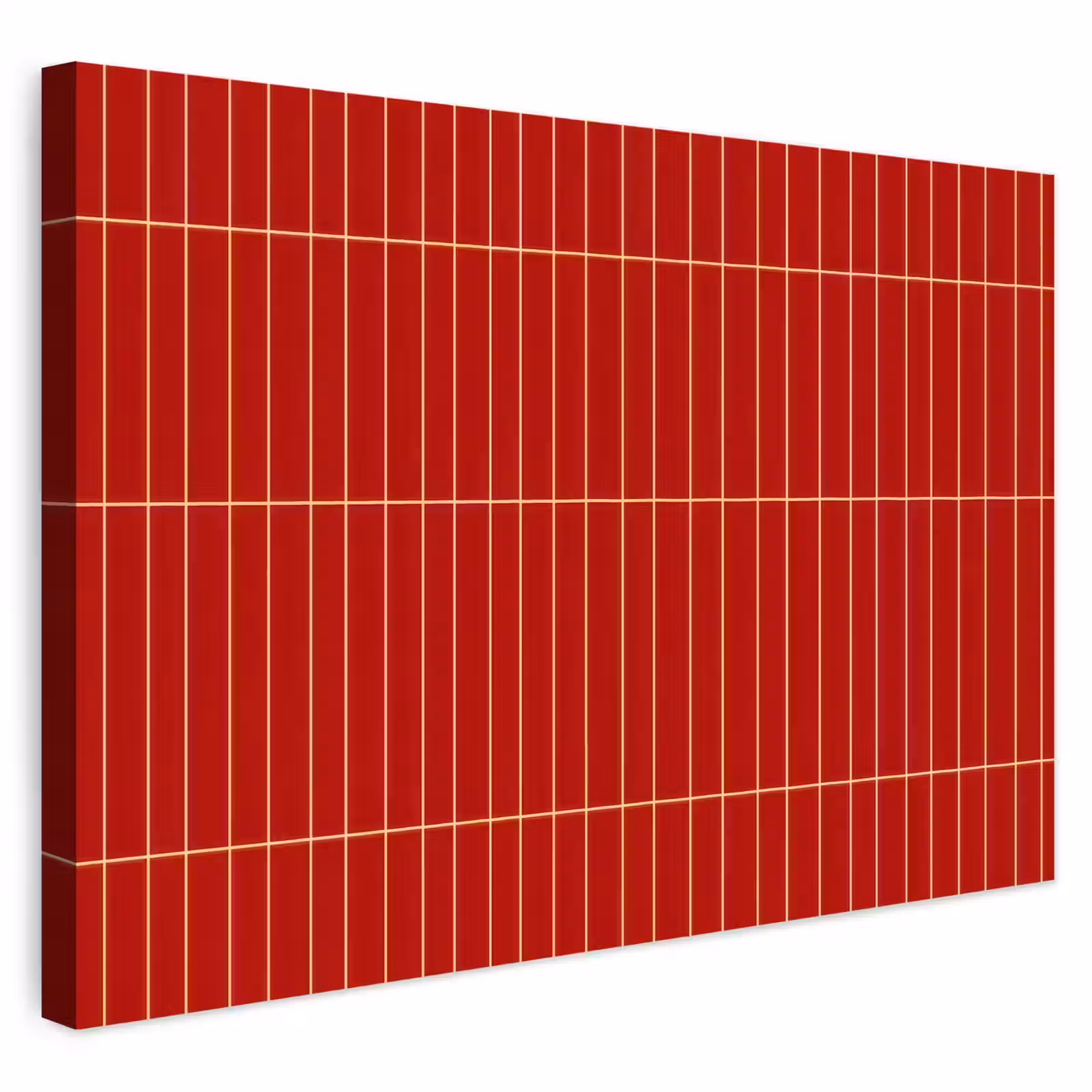Buiten canvas - Verticaal - Wandtegel - Helderrood — 1