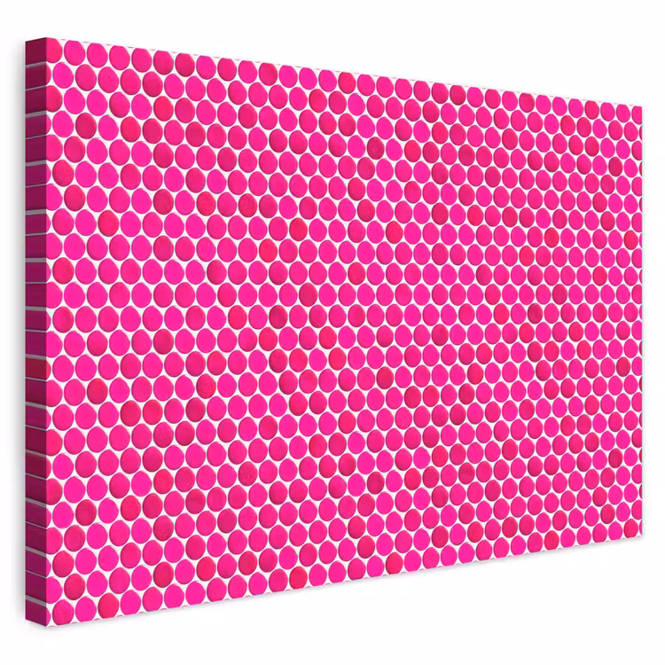 Buiten canvas - Penny - Mozaïek - Felroze — 1