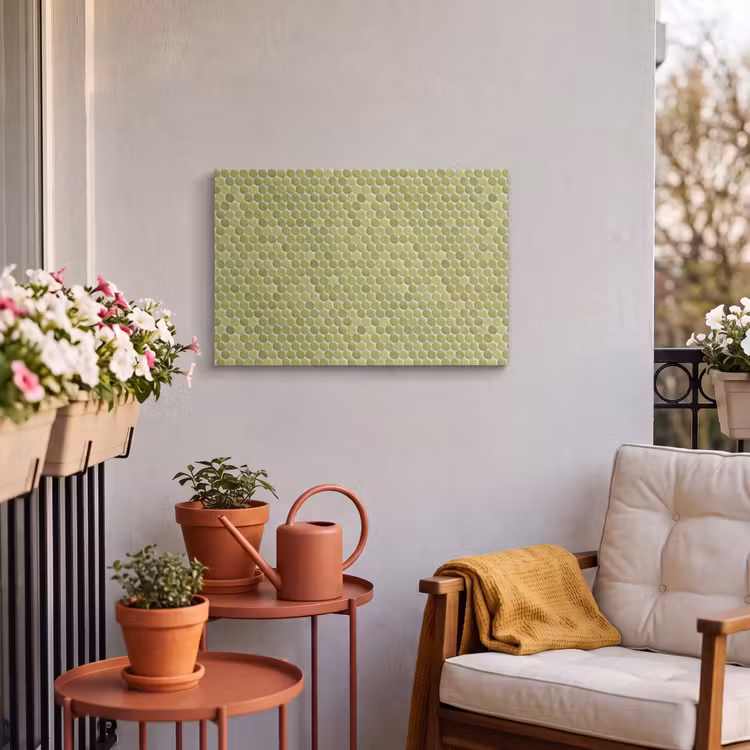 Buiten canvas - Penny - Mozaïek - Olijfgroen — 4