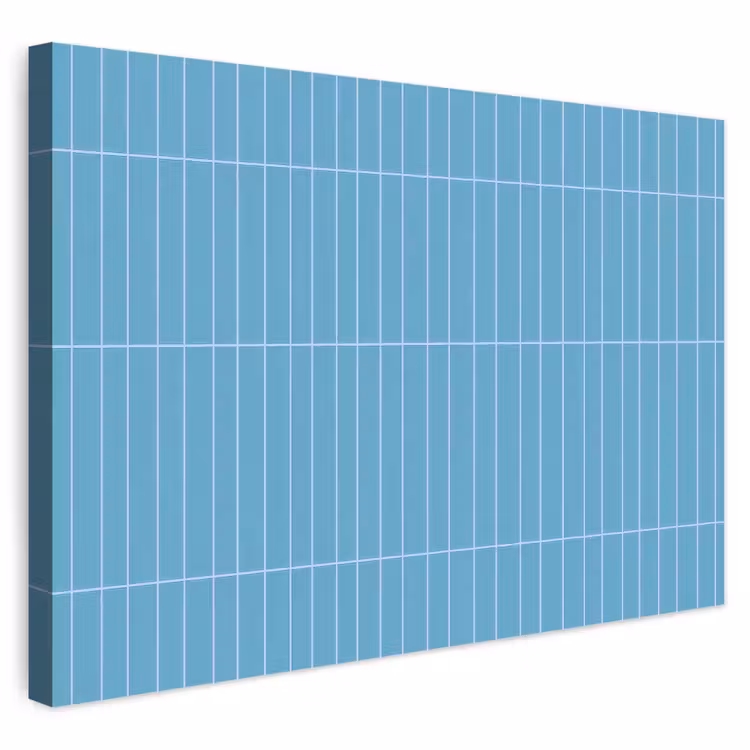 Buiten canvas - Tegel - Langwerpig - Patroon - Blauw — 1