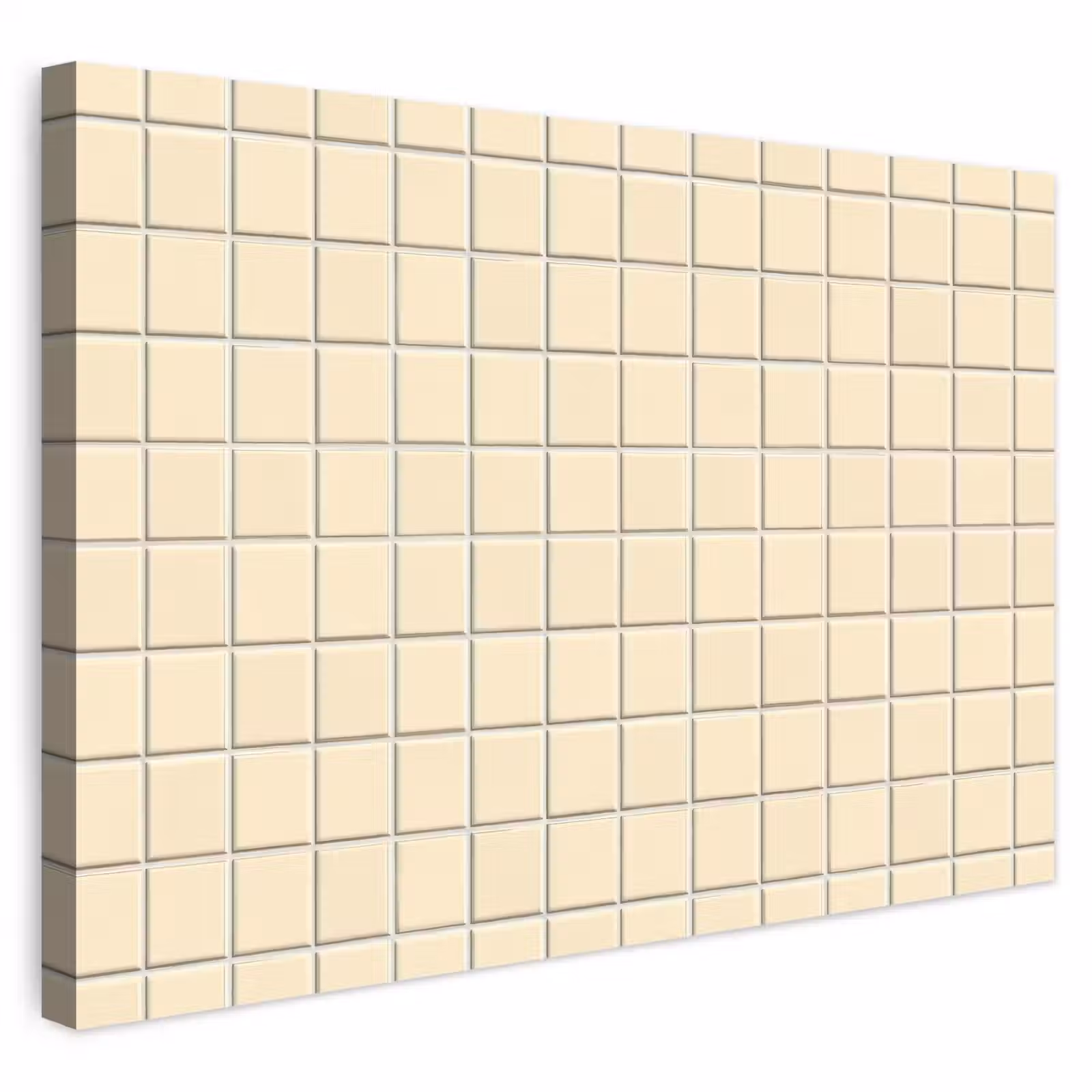 Buiten canvas - Patroon - Tegels - Gebroken - Wit — 1