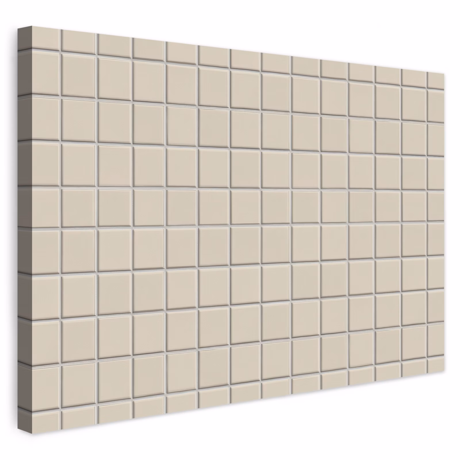 Buiten canvas - Patroon - Tegels - Taupe — 1