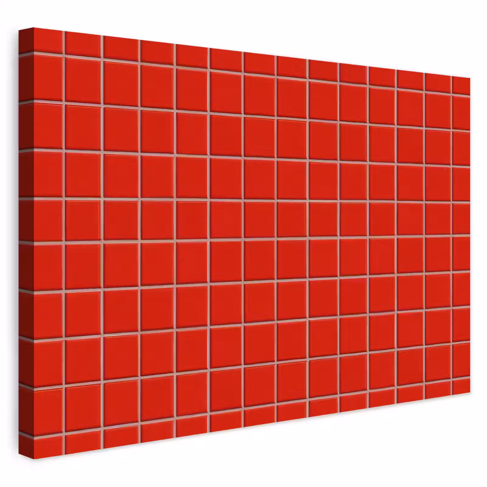 Buiten canvas - Tegel - Patroon - Kersen - Rood — 1