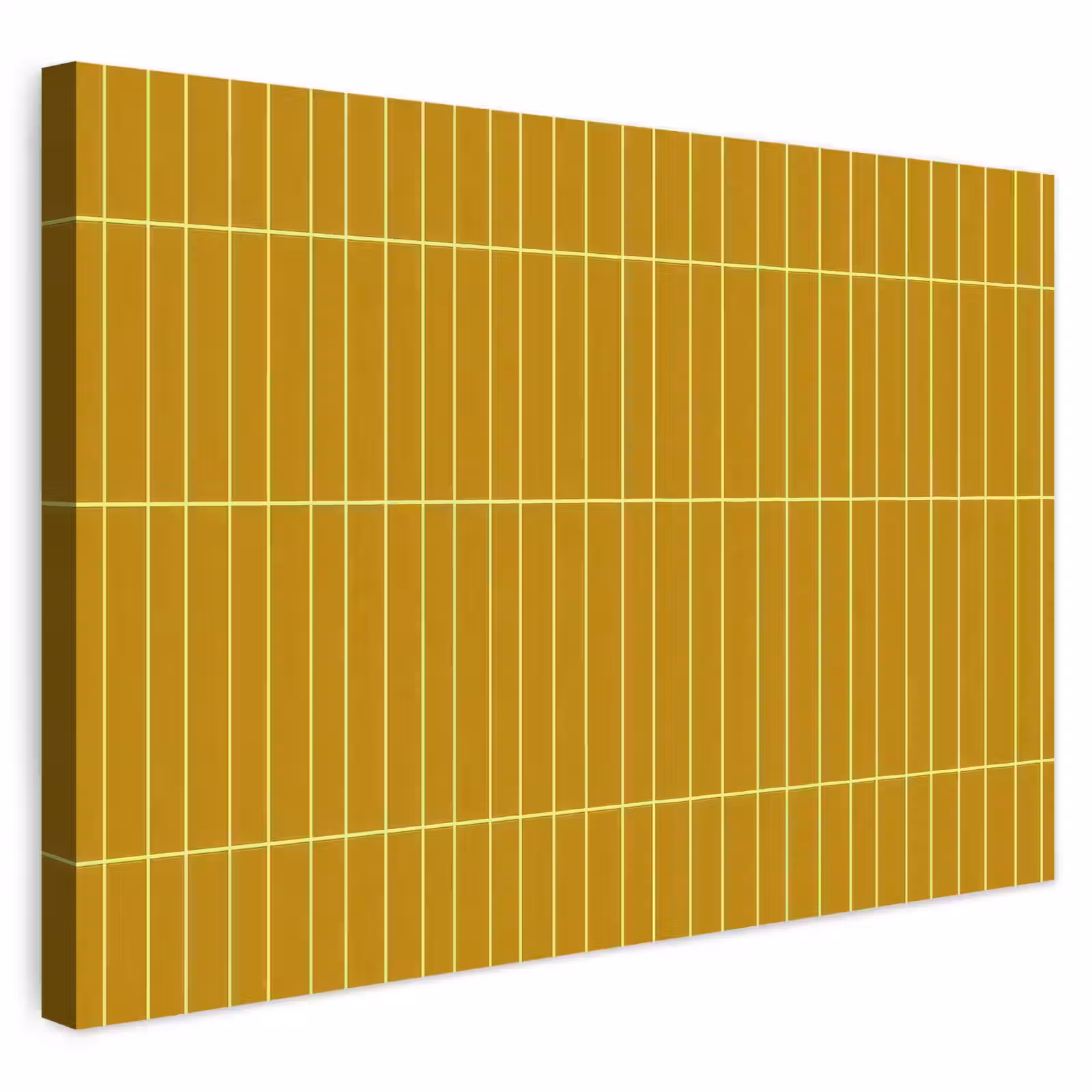 Buiten canvas - Tegels - Verticaal - Mosterdgeel — 1