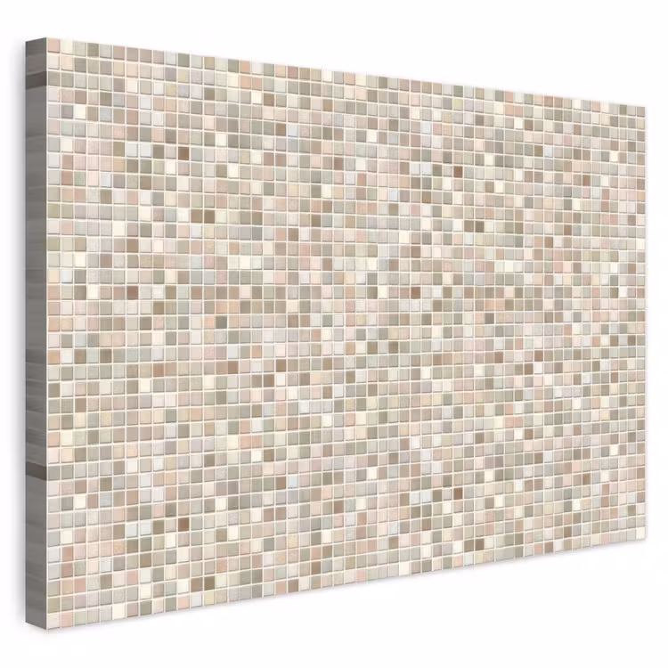 Buiten canvas - Mozaïek - Patroon- Taupe — 1