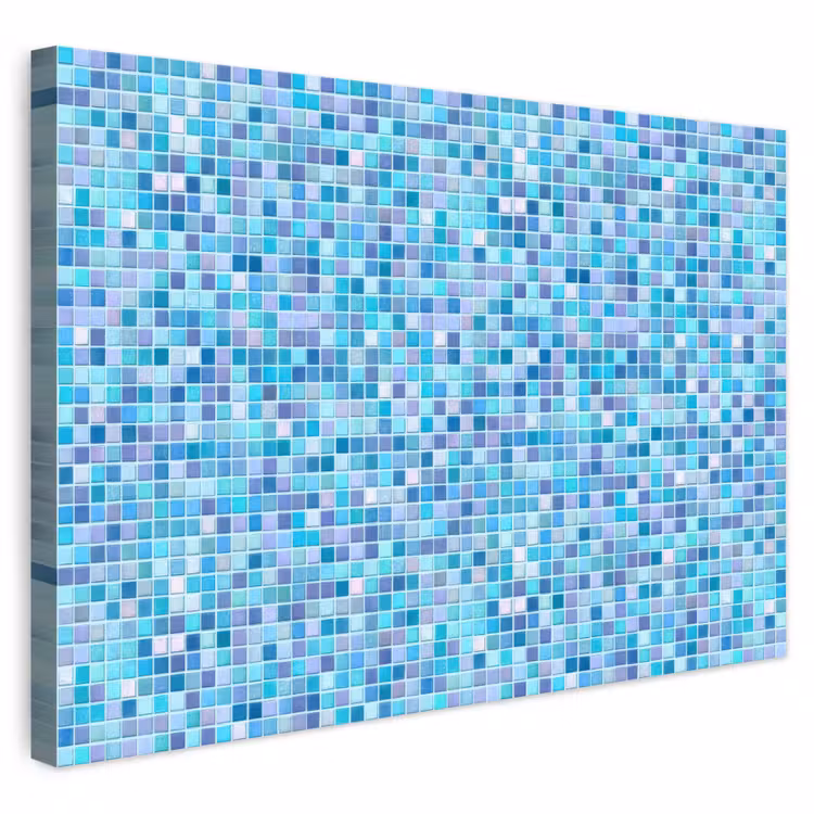 Buiten canvas - Mozaïek - Patroon - Turquoise — 1