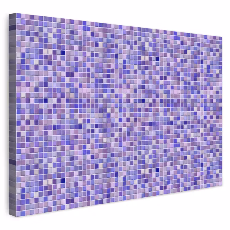 Buiten canvas - Mozaïek - Tegels - Lila - Amethist — 1