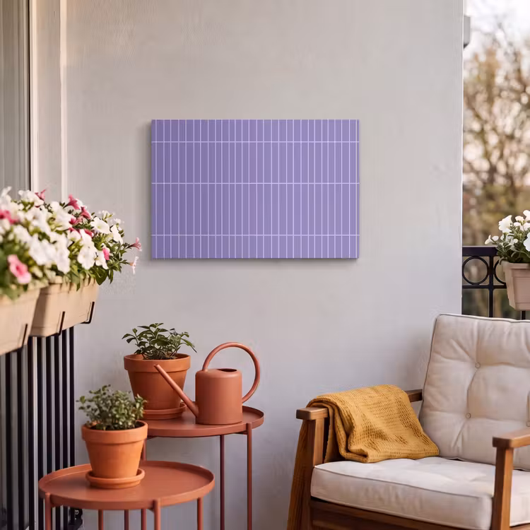 Buiten canvas - Patroon - Tegel - Lila — 4