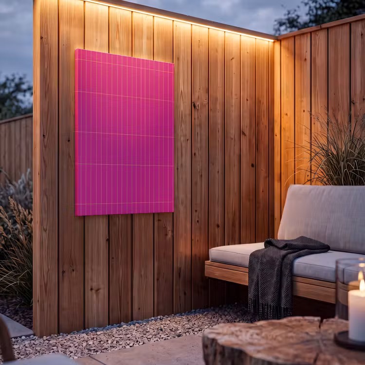 Buiten canvas - Patroon - Tegel - Magenta - Roze — 4