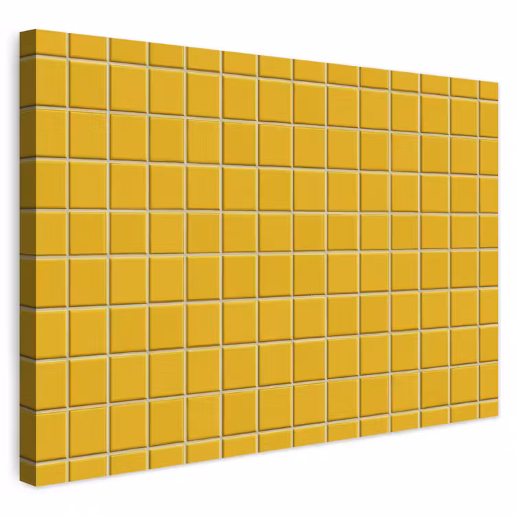Buiten canvas - Patroon - Tegel - Okergeel — 1