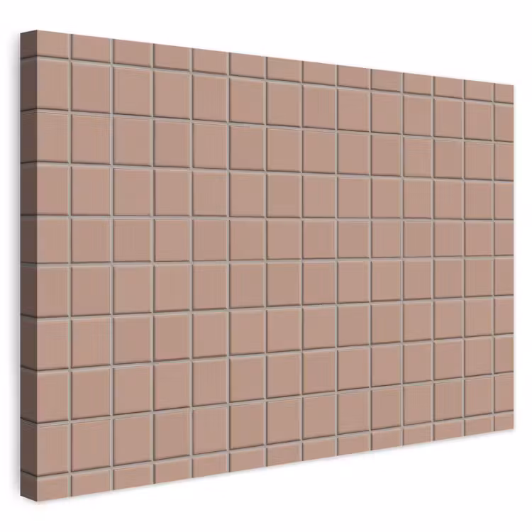 Buiten canvas - Patroon - Tegel - Oudroze — 1