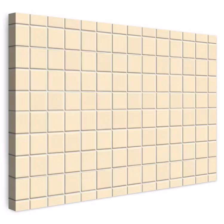 Buiten canvas - Patroon - Tegels - Gebroken - Wit — 1