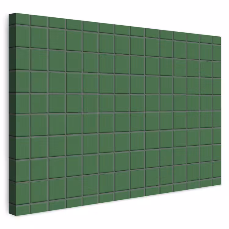 Buiten canvas - Patroon - Tegels - Groen — 1