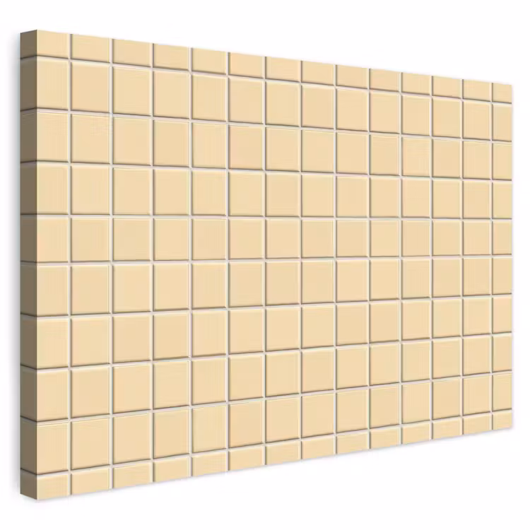 Buiten canvas - Tegels - Patroon - Crème — 1