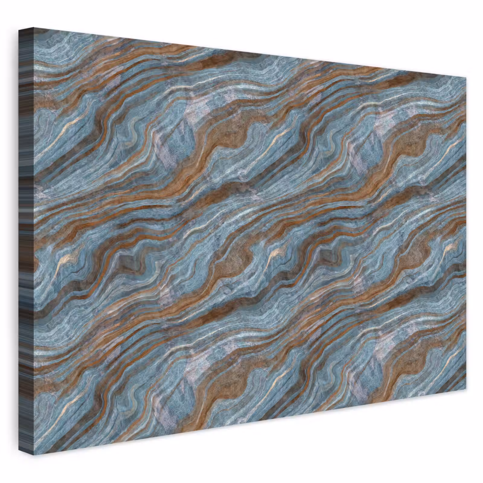 Buiten canvas - Patroon - Steen - Blauw — 1
