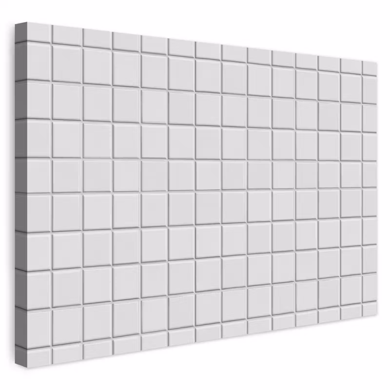 Buiten canvas - Patroon - Tegels - Grijs - Wit — 1