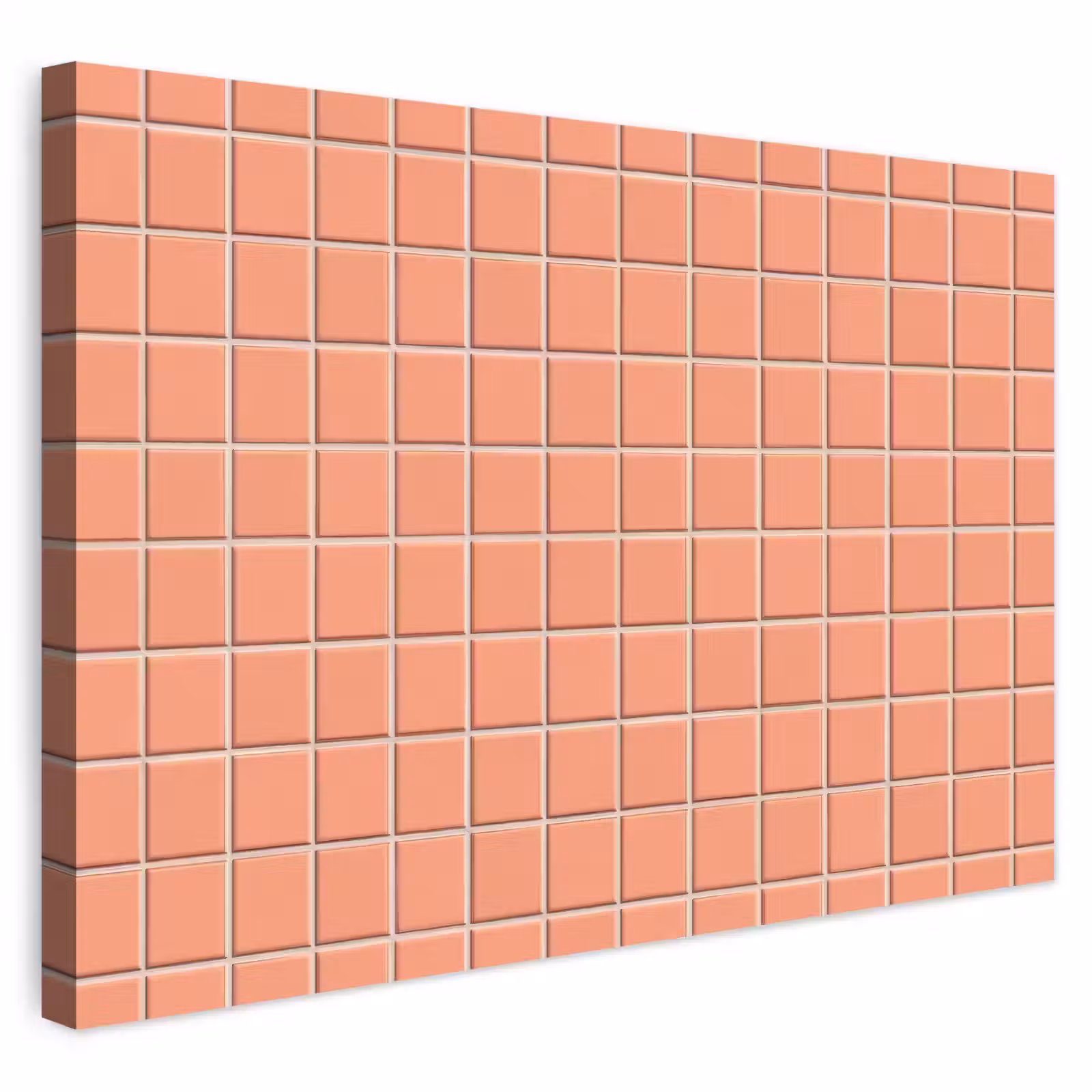 Buiten canvas - Patroon - Tegels - Perzik — 1