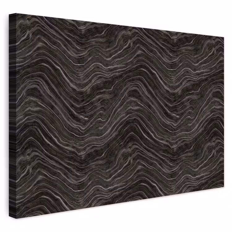 Buiten canvas - Patroon - Contrast - Antraciet — 1