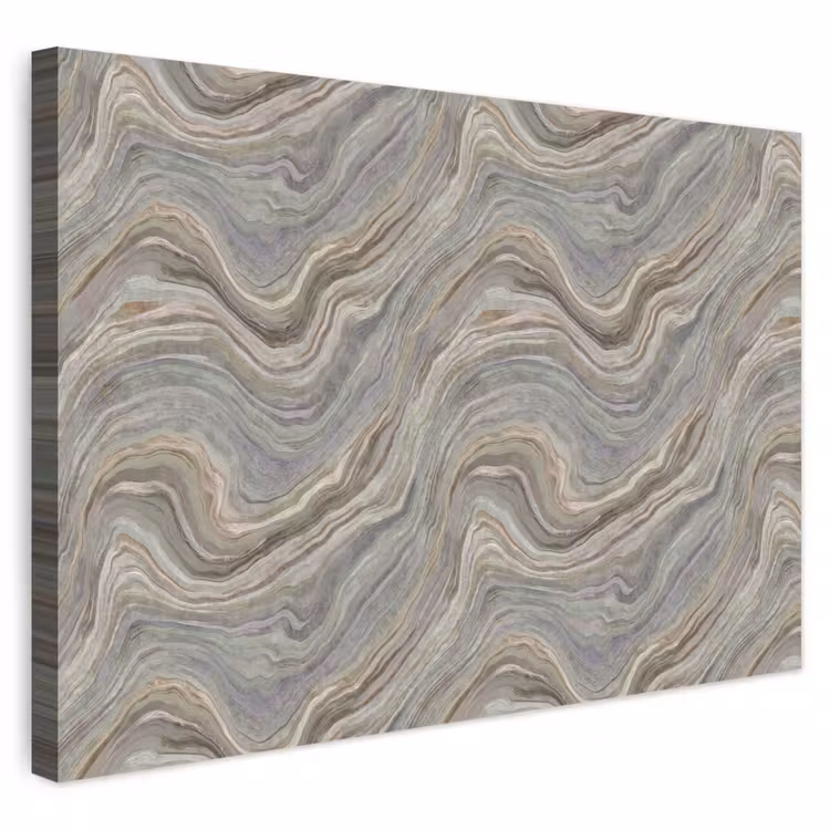Buiten canvas - Patroon - Sereen - Paars - Groen — 1