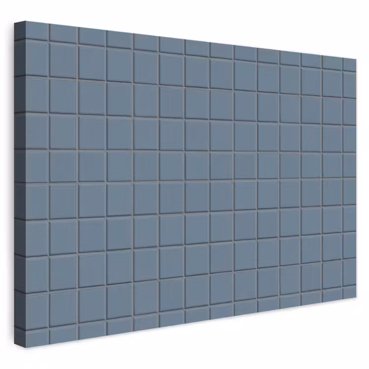 Buiten canvas - Patroon - Tegel - Blauwgrijs — 1