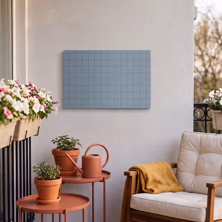 Buiten canvas - Patroon - Tegel - Blauwgrijs — 4