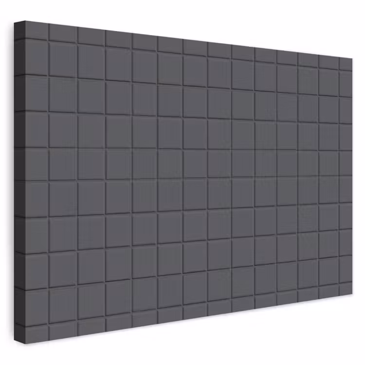 Buiten canvas - Patroon - Tegel - Grafiet - Grijs — 1