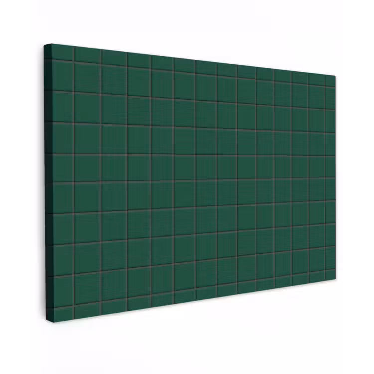 Buiten canvas - Patroon - Tegels - Dennen - Groen — 1