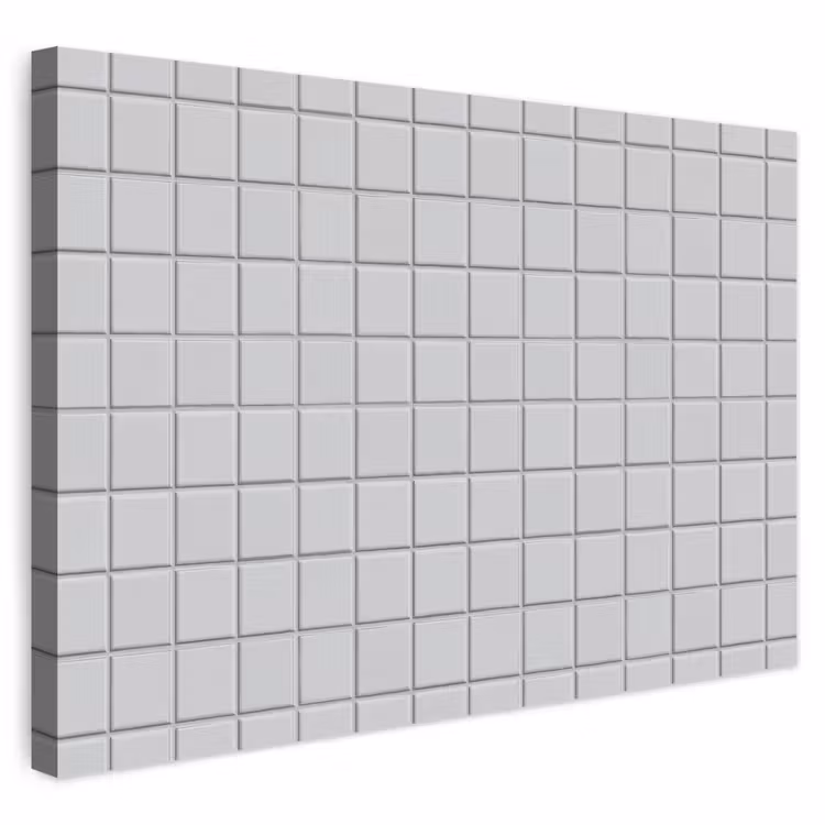 Buiten canvas - Patroon - Tegels - Licht - Grijs — 1