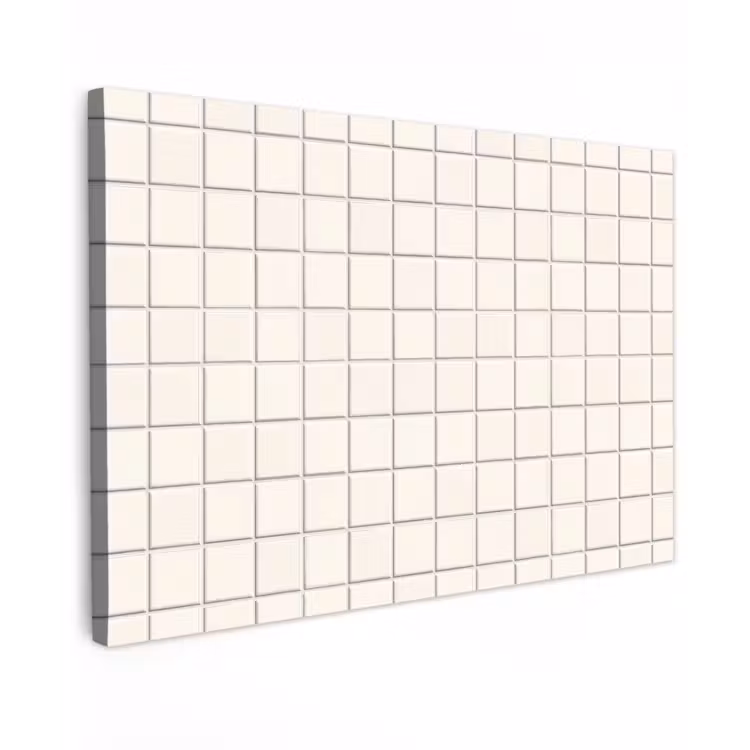Buiten canvas - Patroon - Tegels - Wit — 1
