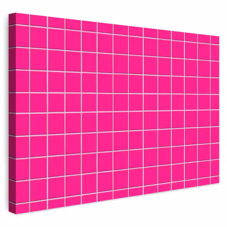 Buiten canvas - Tegels - Vierkant - Fuchsia — 1