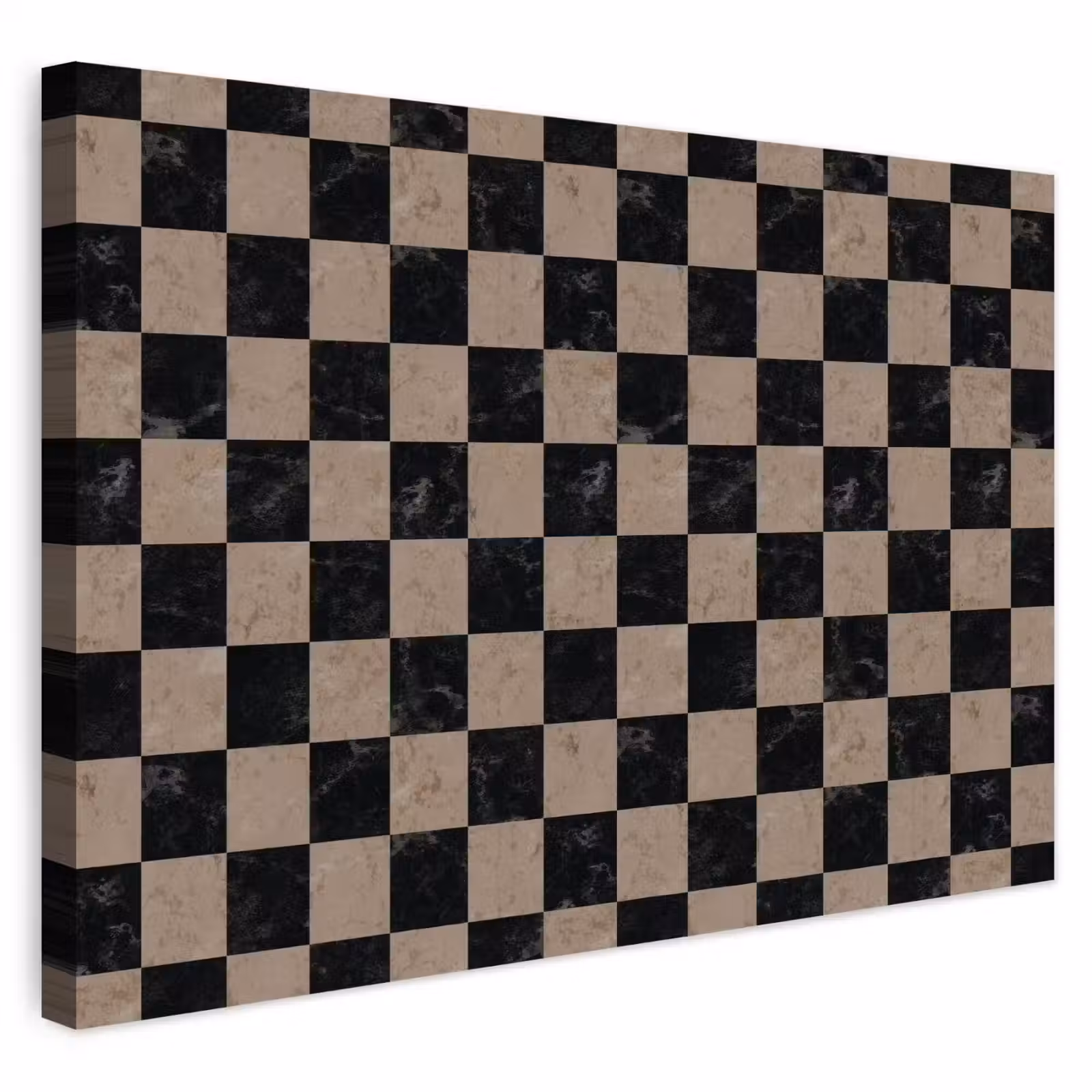 Buiten canvas - Patroon - Dambord - Marmer — 1