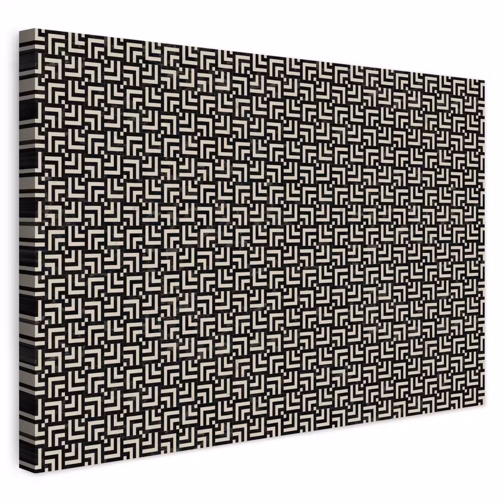 Buiten canvas - Patroon - Marmer - Zwart — 1