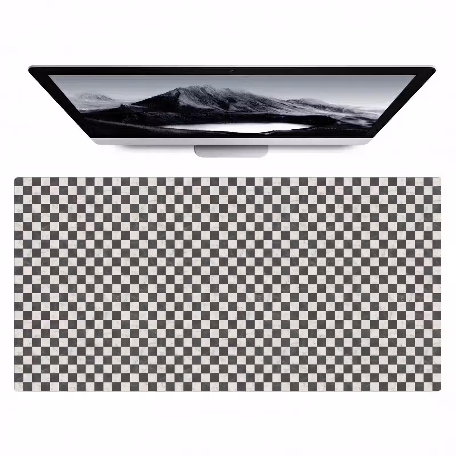 Bureau onderlegger - Marmer - Patroon - Grijs — 1