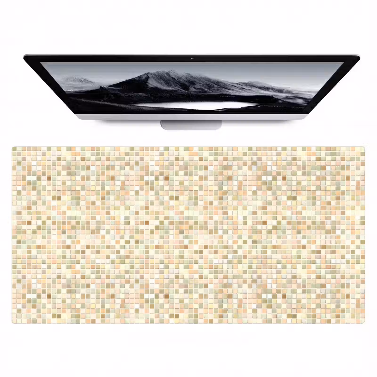 Bureau onderlegger - Mozaïek - Patroon - Beige — 1