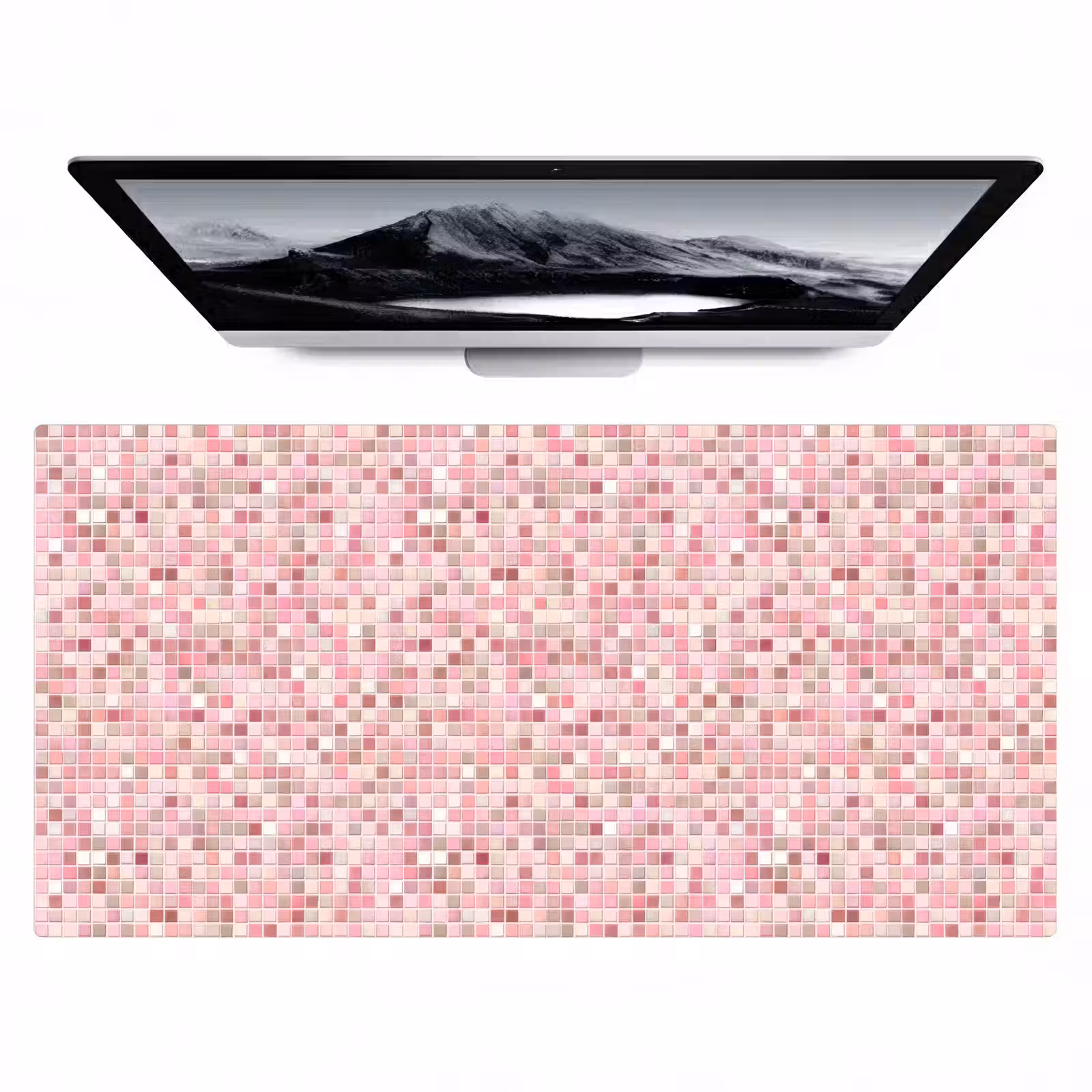 Bureau onderlegger - Mozaïek - Patroon - Roze — 1
