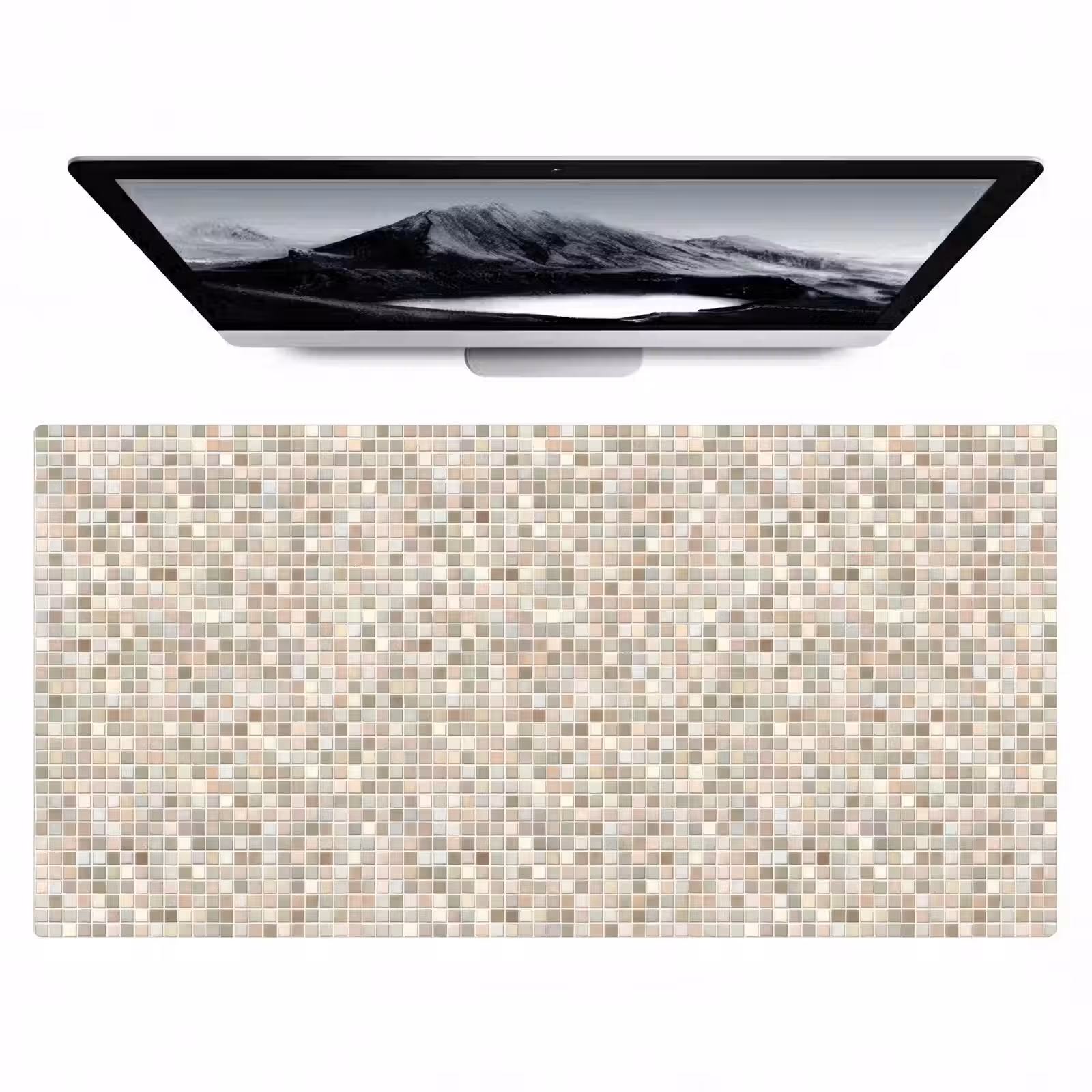 Bureau onderlegger - Mozaïek - Patroon- Taupe — 1