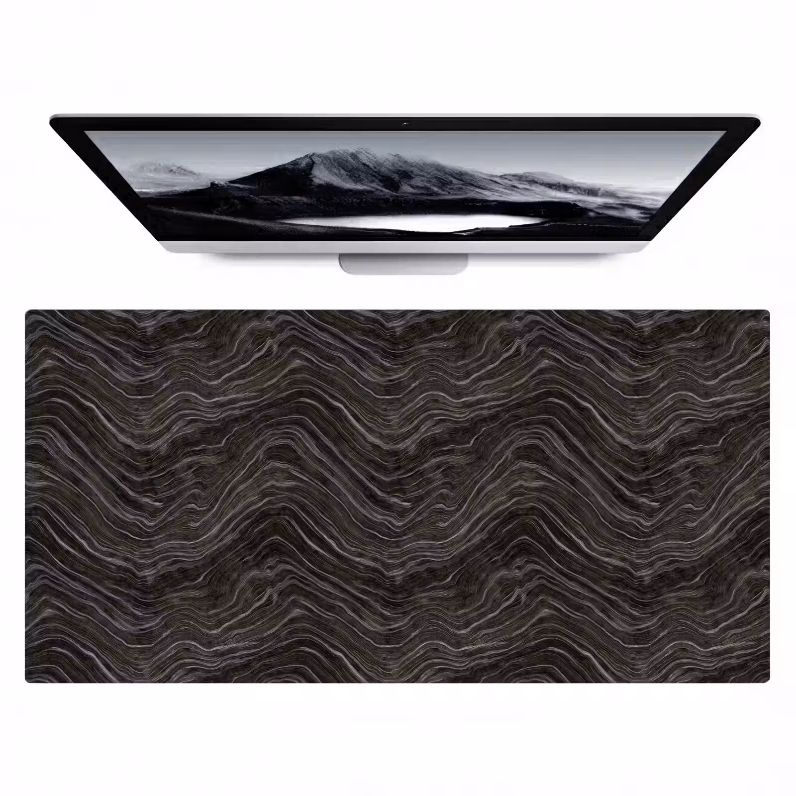 Bureau onderlegger - Patroon - Contrast - Antraciet — 1