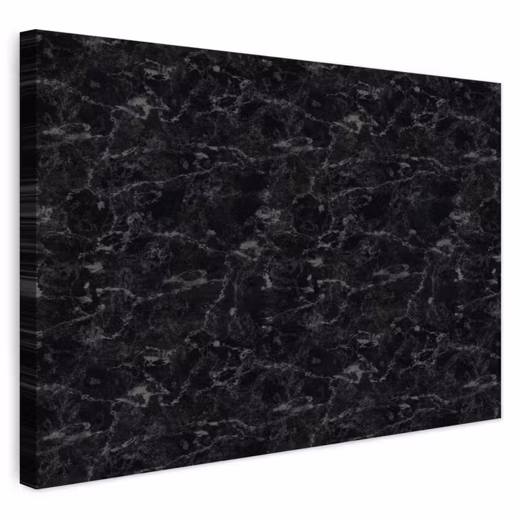 Buiten canvas - Marmer - Aders - Zwart — 1
