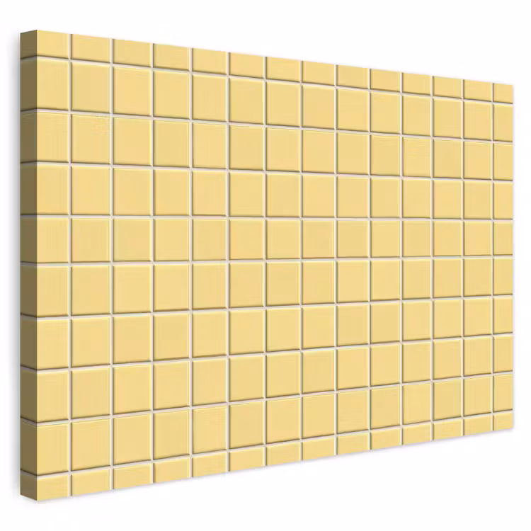 Buiten canvas - Patroon - Tegels - Geel — 1