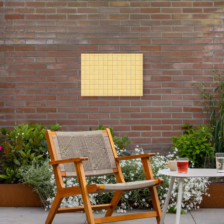 Buiten canvas - Patroon - Tegels - Geel — 2