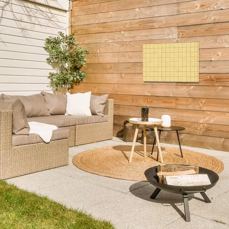 Buiten canvas - Patroon - Tegels - Geel — 5