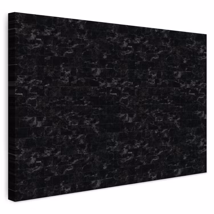 Buiten canvas - Tegels - Patroon - Marmer - Zwart — 1