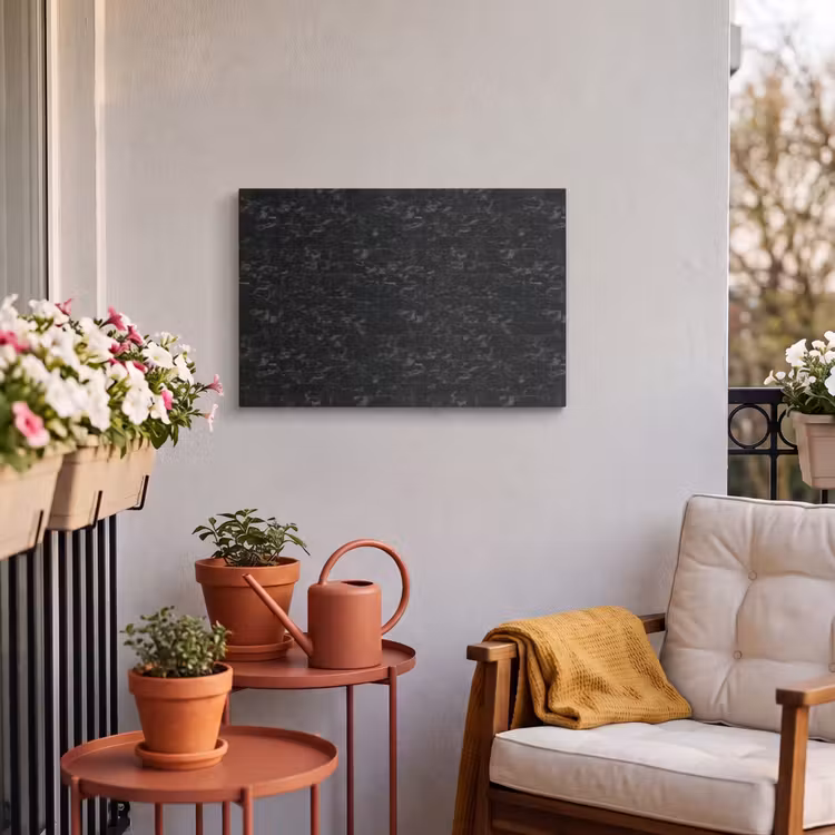 Buiten canvas - Tegels - Patroon - Marmer - Zwart — 4